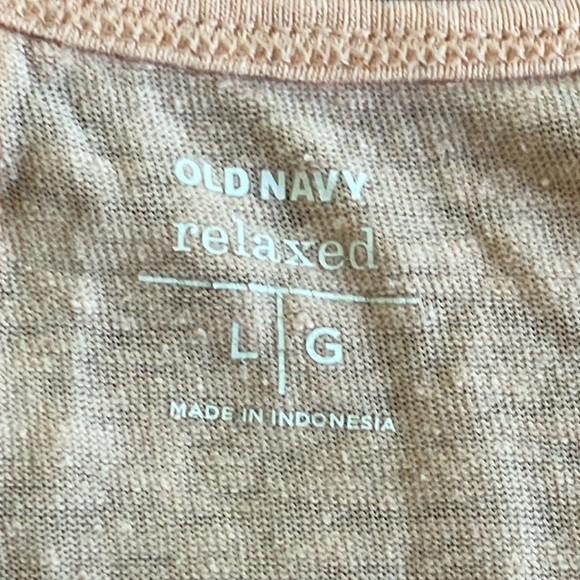 Linen blend light peach tank top by Old Navy Top Sleeveless Style - Picture 2 of 16